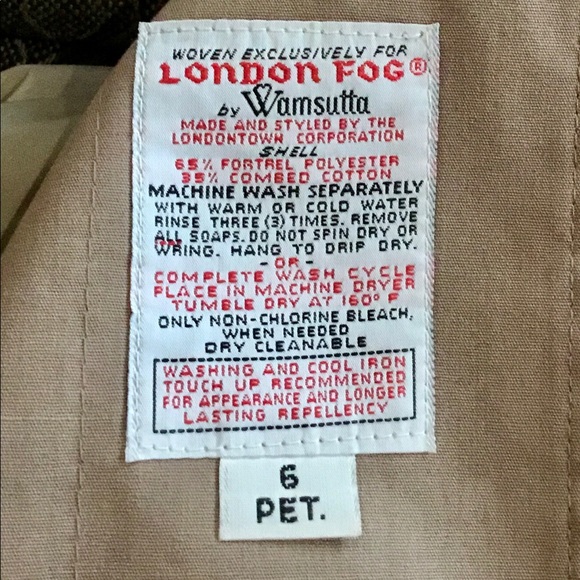 London Fog Trench coat - Picture 3 of 4